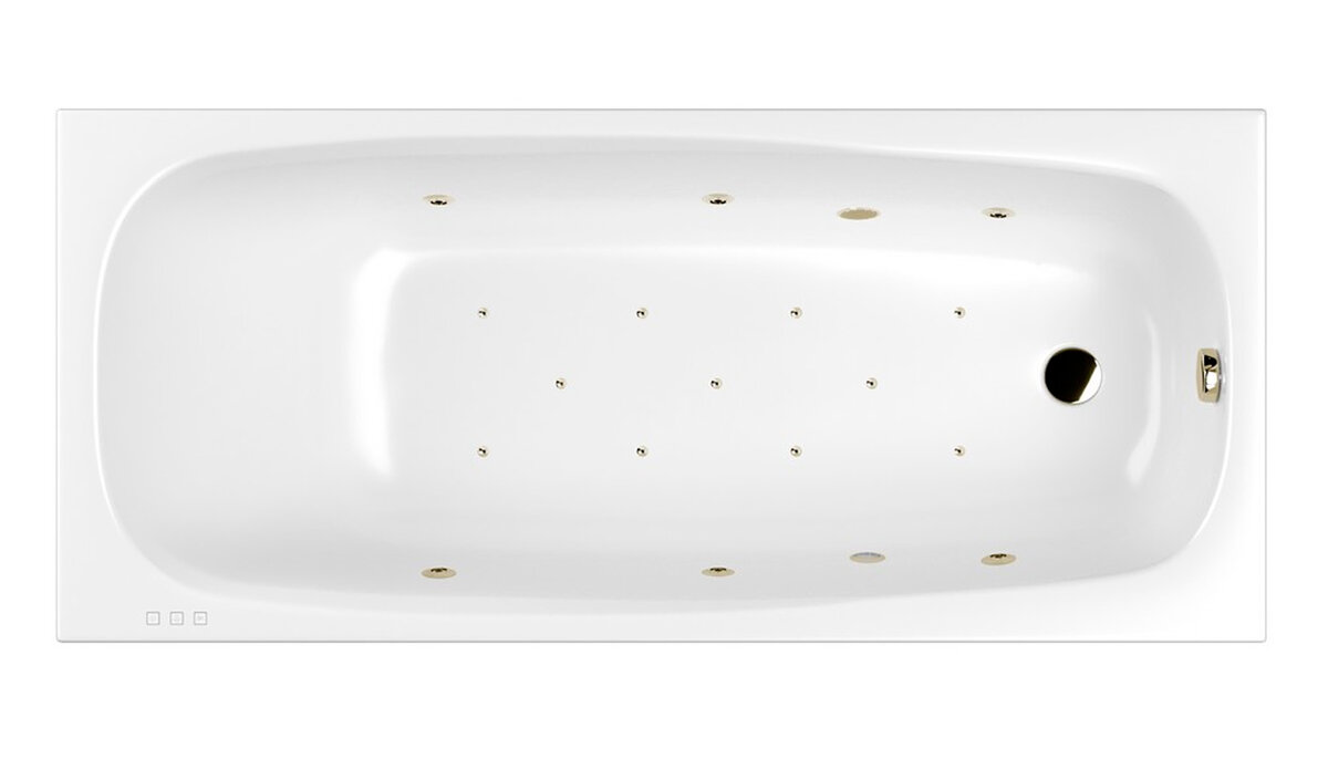 Изображение товара Гидромассажная ванна Whitecross Layla Relax 180x80 см с хромотерапией и усиленной армировкой
