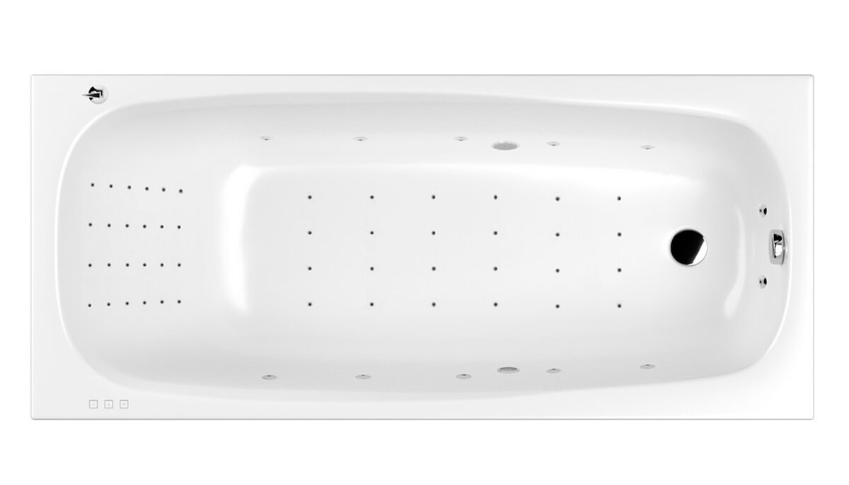 Изображение товара Гидромассажная ванна Whitecross Layla Nano 180x80 см с хромотерапией и системой массажа