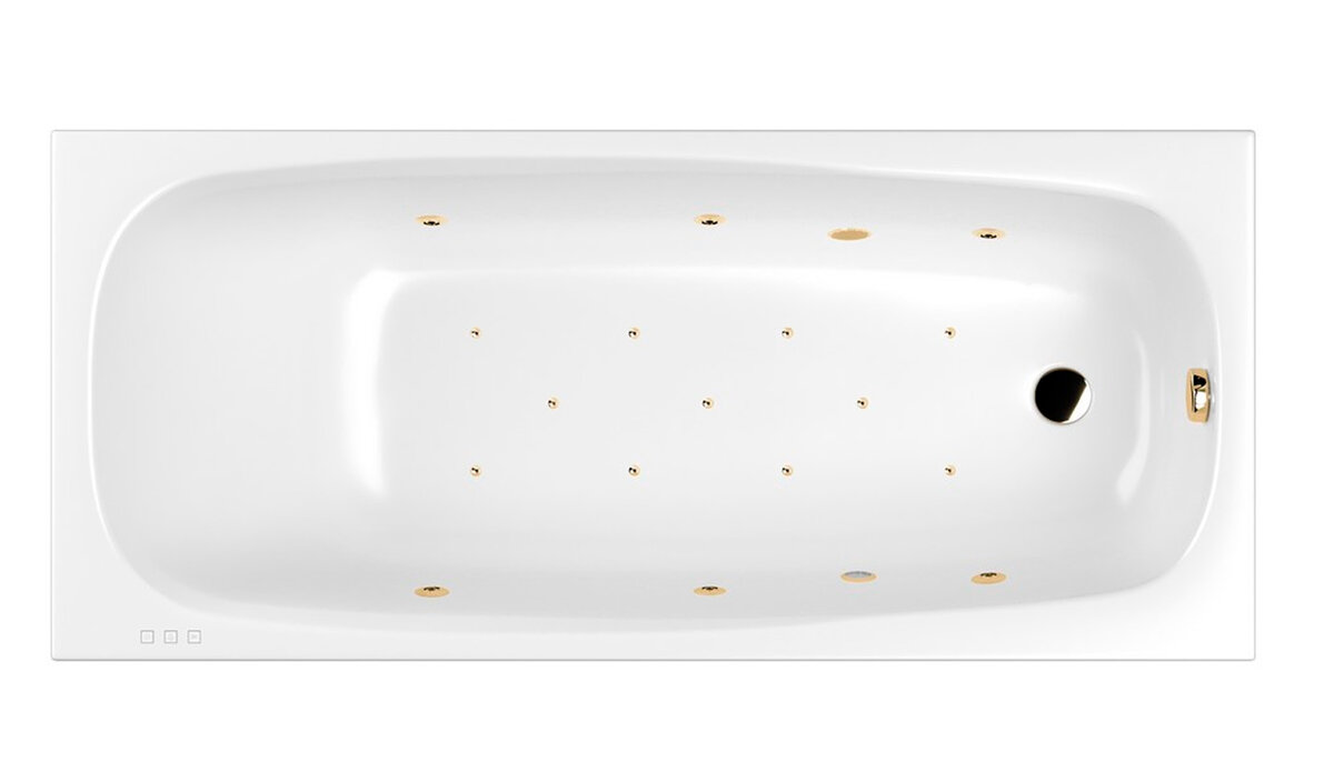 Изображение товара Гидромассажная ванна Whitecross Layla Relax 170x75 см с аэромассажем и хромотерапией
