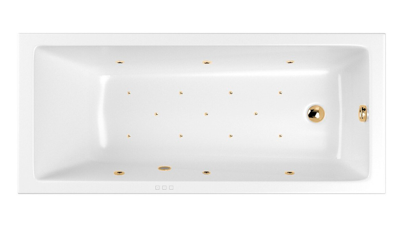 Изображение товара Гидромассажная ванна Whitecross Wave Relax 160x70 см, акрил, гидро-аэромассаж, хромотерапия