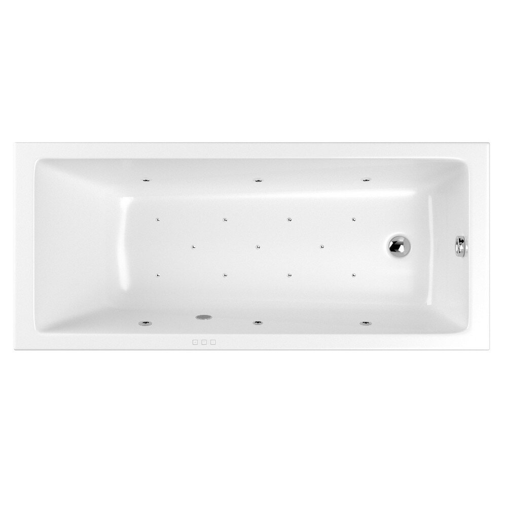 Изображение товара Гидромассажная ванна Whitecross Wave Relax 150х70 см, гидроаэромассаж, хромотерапия, Польша