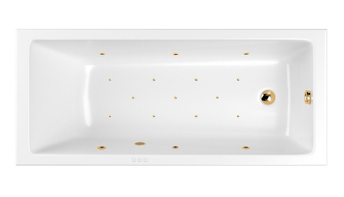 Изображение товара Гидромассажная ванна Whitecross Wave Relax 160х80 см с функциями гидромассажа и хромотерапии