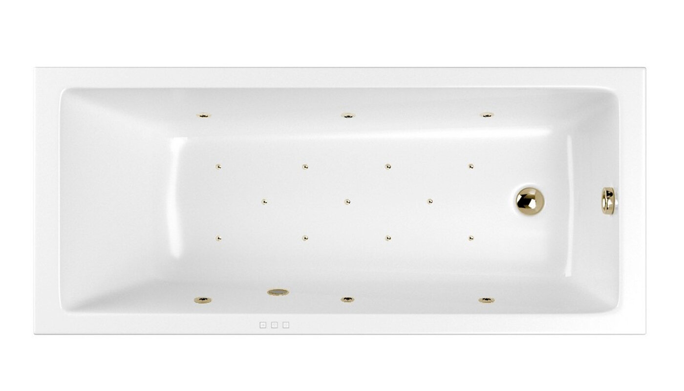 Изображение товара Гидромассажная ванна Whitecross Wave Relax 160х80 см акрил, Польша, белая бронза