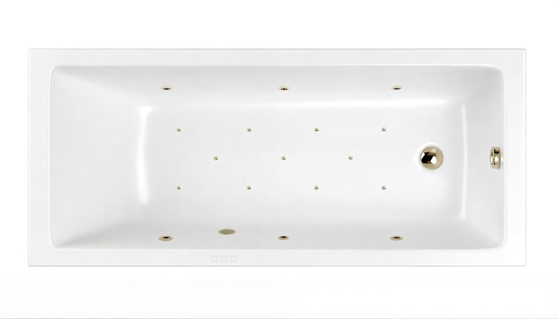 Изображение товара Ванна гидромассажная Whitecross Wave Relax, 170 х 70 см, увеличенная толщина акрила, усиленная армировка, белый/золото, 0101.170070.100.RELAX.GL Изображение товара Ванна гидромассажная Whitecross Wave Relax, 170 х 70 см, увеличенная толщина акрила, усиленная армировка, белый/золото, 0101.170070.100.RELAX.GL