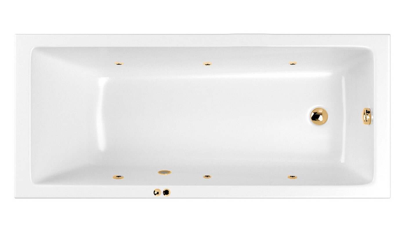 Изображение товара Гидромассажная ванна Whitecross Wave Soft 170x70 см акрил перелив гидромассаж