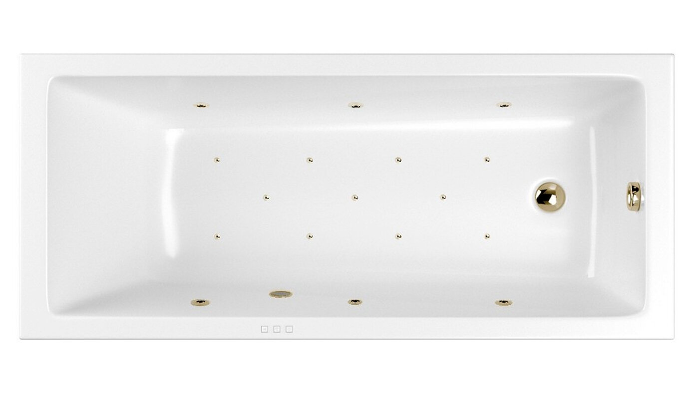 Изображение товара Гидромассажная ванна Whitecross Wave Relax 170x75 см с хромотерапией