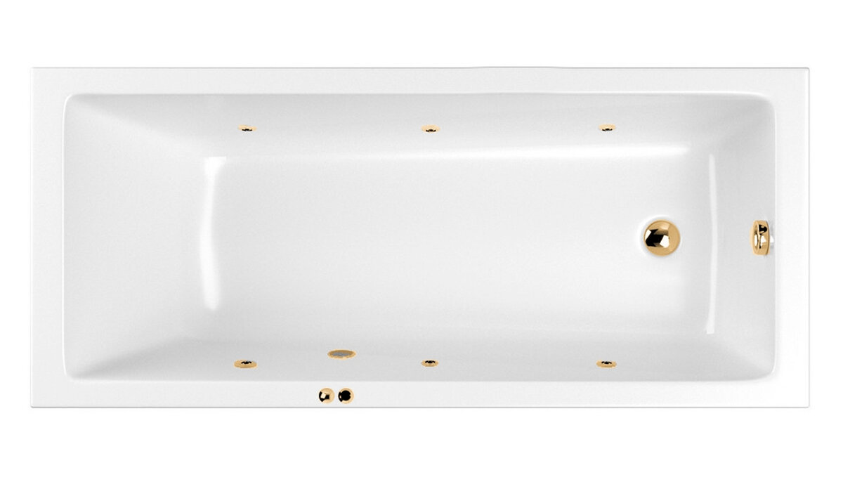 Изображение товара Гидромассажная ванна Whitecross Wave Soft 180x80 см с гидромассажем и армировкой