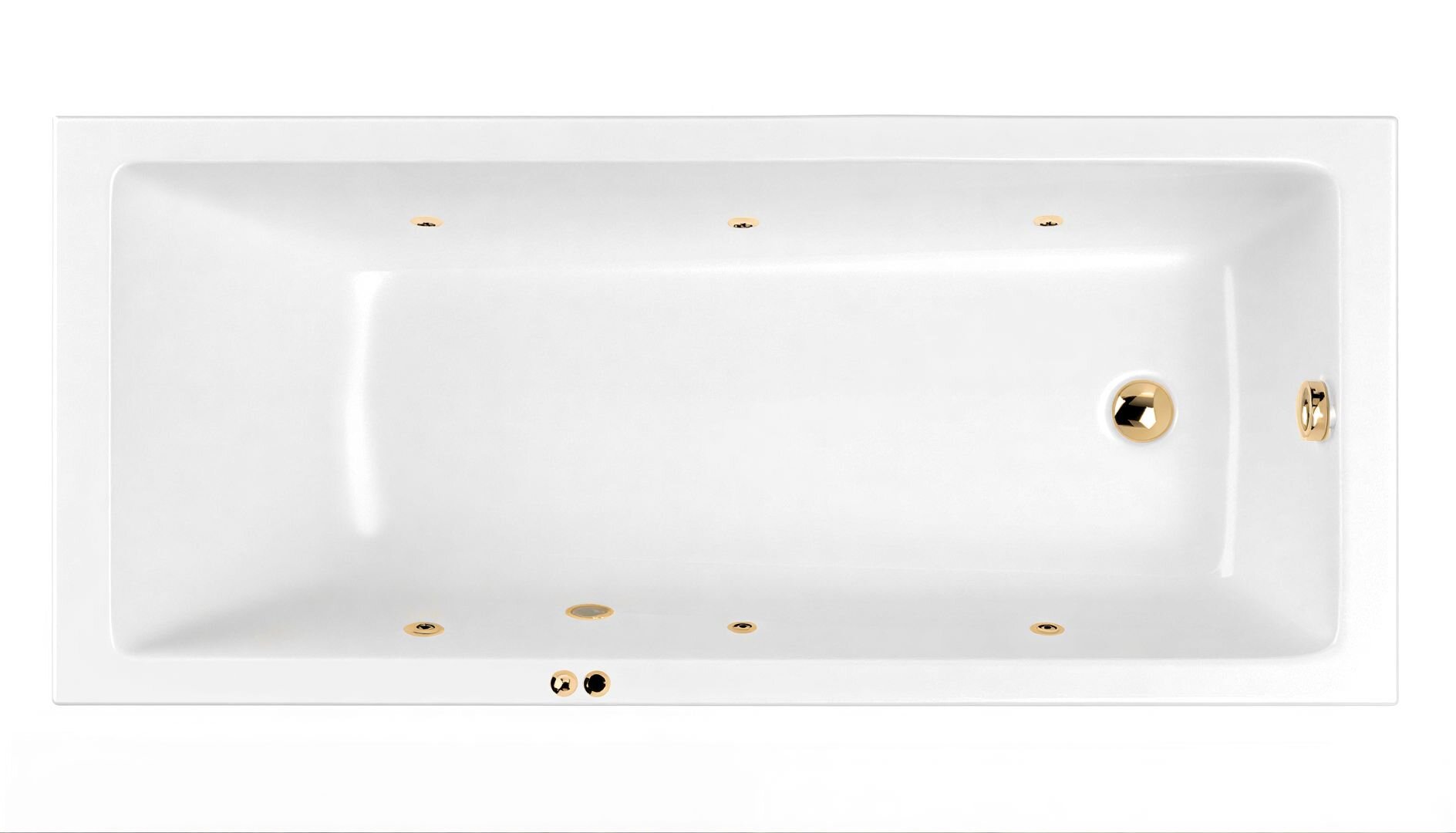 Изображение товара Ванна гидромассажная Whitecross Wave Soft, 180 х 80 см, увеличенная толщина акрила, усиленная армировка, белый/золото, 0101.180080.100.SOFT.GL Изображение товара Ванна гидромассажная Whitecross Wave Soft, 180 х 80 см, увеличенная толщина акрила, усиленная армировка, белый/золото, 0101.180080.100.SOFT.GL
