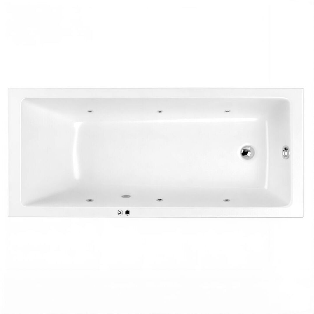 Изображение товара Ванна гидромассажная Whitecross Wave Soft, 180 х 80 см, увеличенная толщина акрила, усиленная армировка, белый/хром, 0101.180080.100.SOFT.CR Изображение товара Ванна гидромассажная Whitecross Wave Soft, 180 х 80 см, увеличенная толщина акрила, усиленная армировка, белый/хром, 0101.180080.100.SOFT.CR