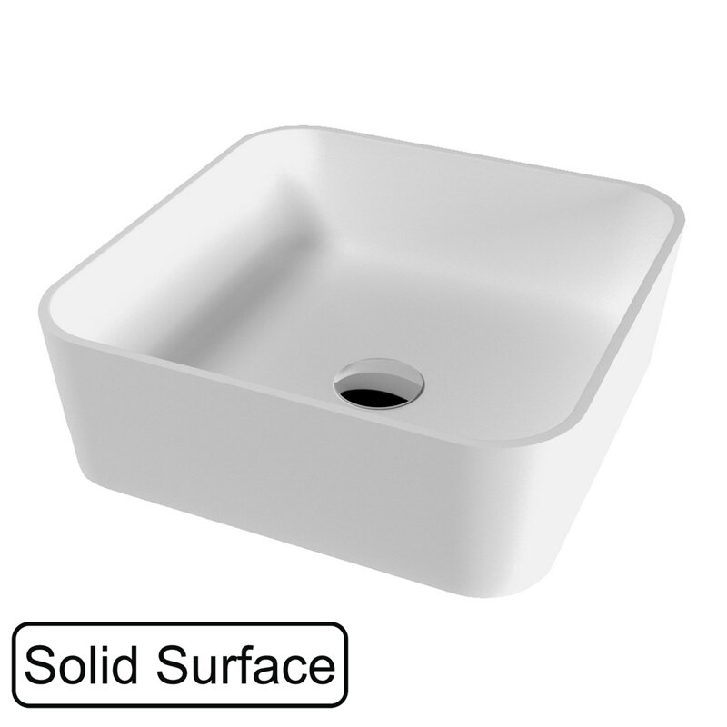 Изображение товара Раковина Whitecross Garnet 40,5x40,5 см, накладная, белый матовый