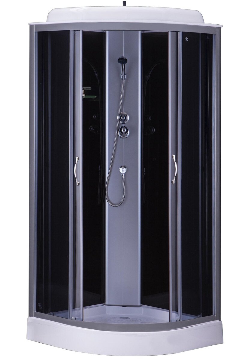 Изображение товара Душевая кабина Loranto Sunway CS-6691G 90x90 см с крышей и тропическим душем