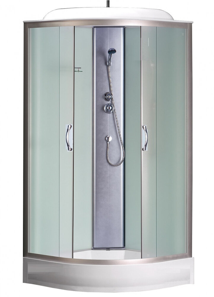 Изображение товара Душевая кабина Loranto Sunway CS-6611 F 100x100 см с матовым стеклом и крышей