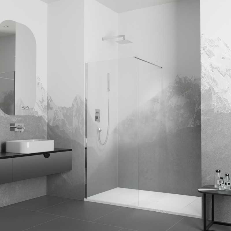 Изображение товара Душевая стенка RGW Walk In WA-002 90 см стекло прозрачное профиль хром