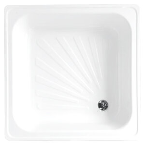 Изображение товара Душевой поддон Loranto 70 х 70 см, квадратный, сталь, белый, LG700B