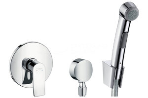 Изображение товара Гигиенический душ Hansgrohe со смесителем, хром, 32128000/27506000/31686000/13620180