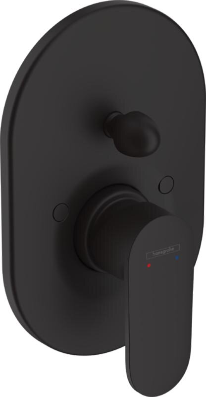 Изображение товара Смеситель для ванны и душа Hansgrohe Vernis Blend, 71449670, скрытого монтажа, черный матовый