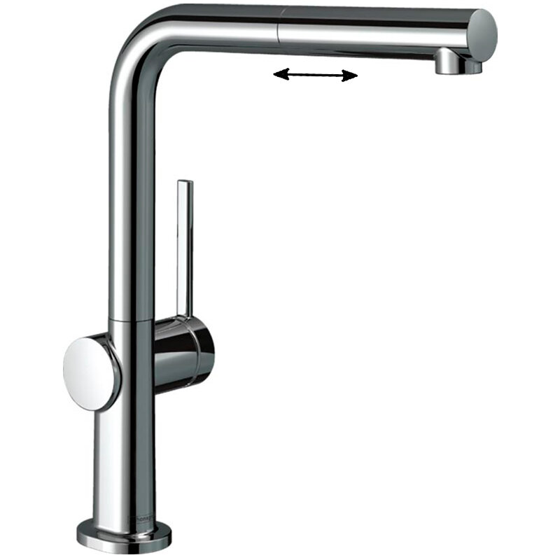 Изображение товара Смеситель для кухонной мойки Hansgrohe Talis с вытяжным изливом хром