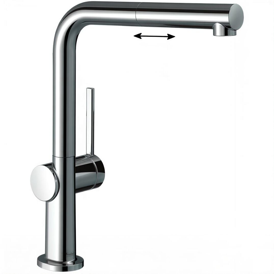 Изображение товара Смеситель для кухонной мойки Hansgrohe Talis, 72808000, с вытяжным изливом, хром