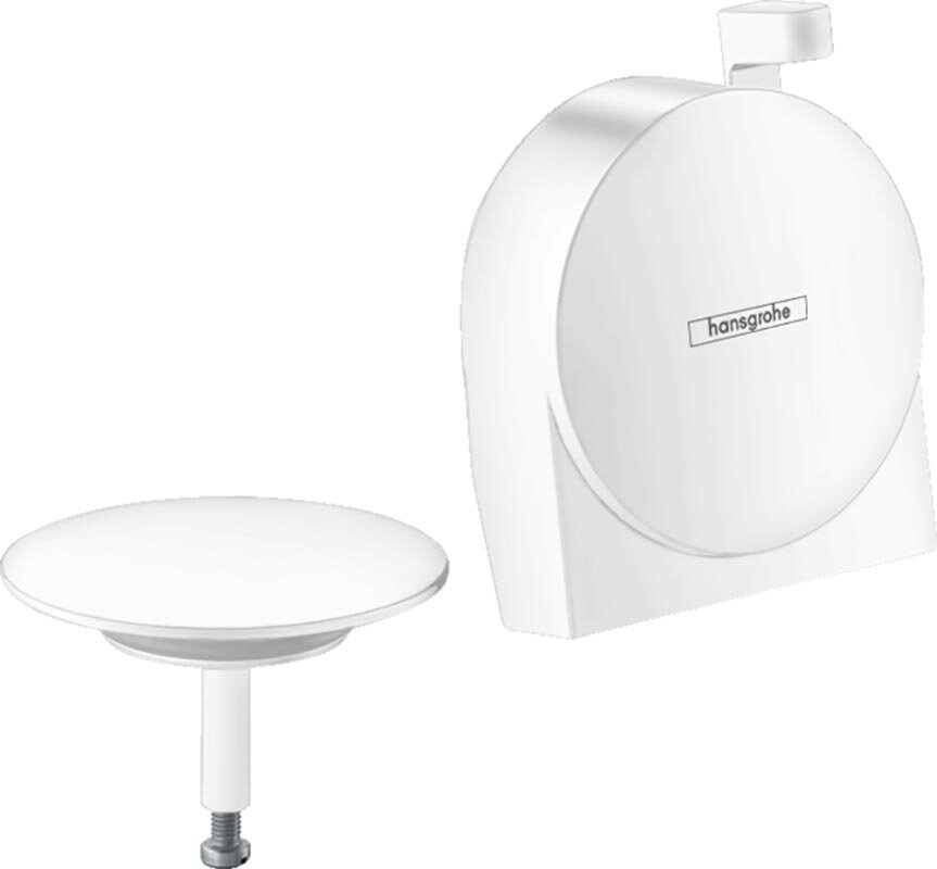 Изображение товара Внешняя часть излива на ванну Hansgrohe Exafill S, с набором для слива и перелива, белый матовый, с наполнением, 58117700 Изображение товара Внешняя часть излива на ванну Hansgrohe Exafill S, с набором для слива и перелива, белый матовый, с наполнением, 58117700