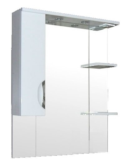Изображение товара Зеркальный шкаф Loranto Стиль 80 x 108 см, с LED подсветкой, белый, левый/правый, CS00024669/CS00024670