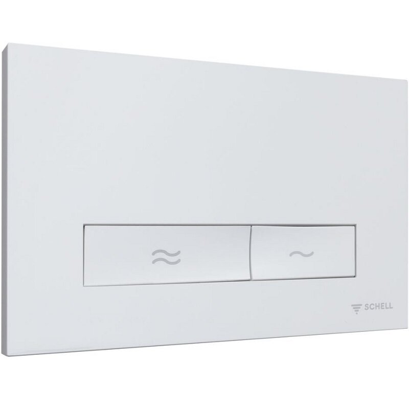 Изображение товара Кнопка смыва Schell Konklav SCL031221599 механическая белая для унитаза