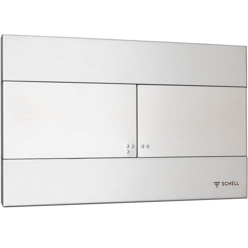 Изображение товара Кнопка смыва для унитаза Schell Place SCL030702899 сталь 25.5 см двухрежимная