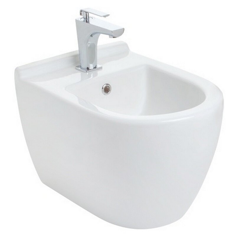 Изображение товара Биде подвесное Gural VIT Uno белое керамическое, размер 50x35 см, Турция