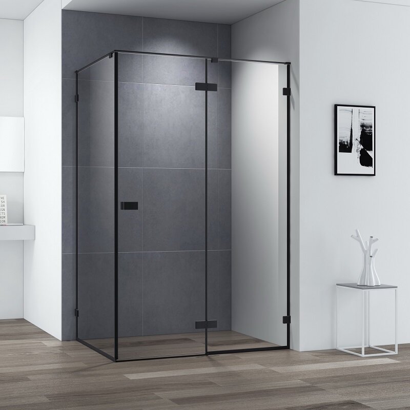 Изображение товара Душевой уголок Cezares Bellagio 100x100 см стекло прозрачное профиль черный матовый