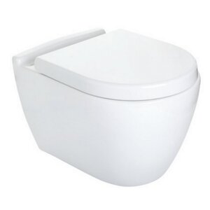 Изображение товара Подвесной унитаз Gural VIT Uno 53, безободковый, с сиденьем Soft Close, белый, UN31DAK01