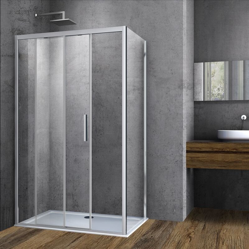 Изображение товара Душевой уголок Vincea Soft VSR-3SO 150 x 100 см прямоугольный, дверь раздвижная, стекло прозрачное, хром, VSR-3SO1015CL