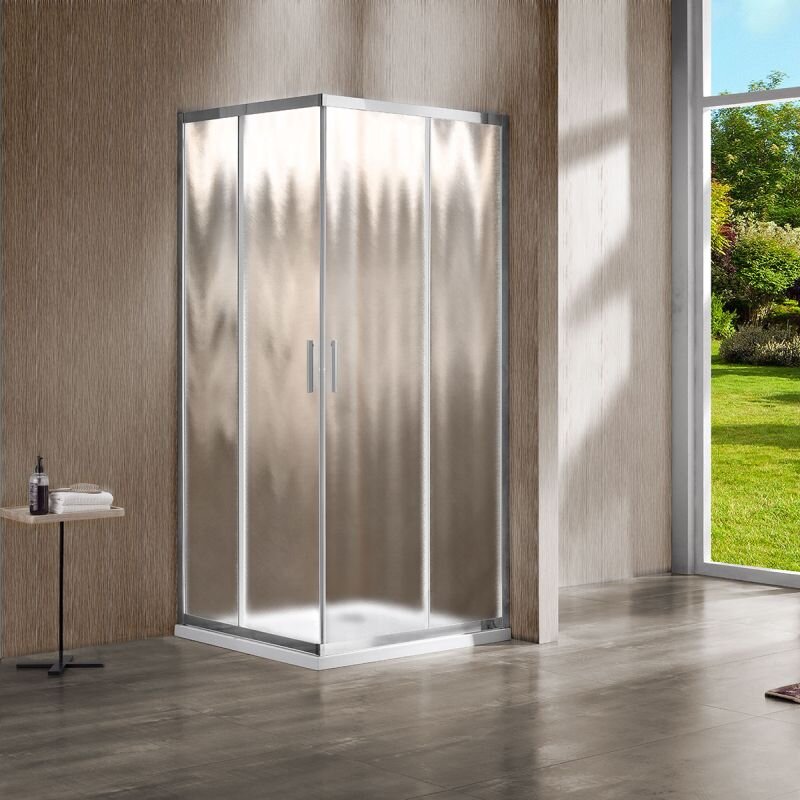 Изображение товара Душевой уголок Vincea Garda 120x90 см с раздвижными дверями и стеклом шиншилла