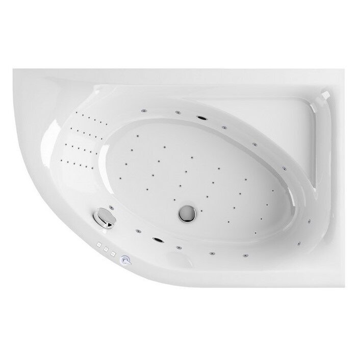 Изображение товара Гидромассажная ванна Excellent Aquarella Nano 170x110 см угловая белый хром