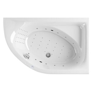 Изображение товара Гидромассажная ванна Excellent Aquarella Nano 170x110 см угловая белый хром
