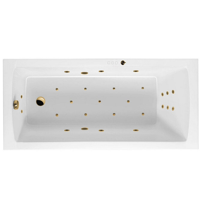 Изображение товара Ванна гидромассажная Excellent Aquaria Ultra 170x75 см белый/золото