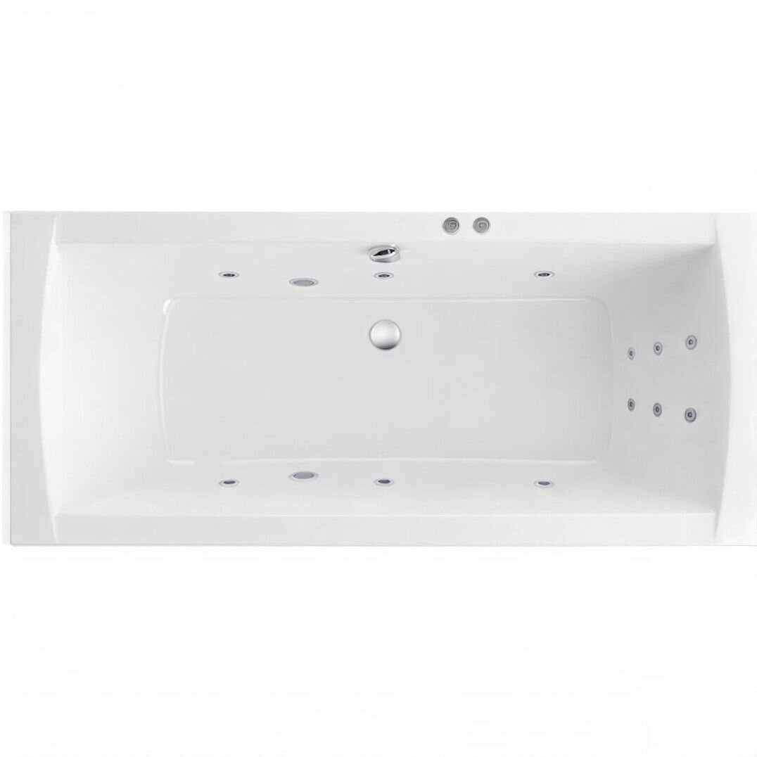 Изображение товара Ванна гидромассажная Excellent Aquaria Lux Line 180 x 80 см, белый/хром, WAEX.AQU18.LINE.CR Изображение товара Ванна гидромассажная Excellent Aquaria Lux Line 180 x 80 см, белый/хром, WAEX.AQU18.LINE.CR