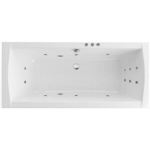Изображение товара Ванна гидромассажная Excellent Aquaria Lux Smart 180 x 80 см, белый/хром, WAEX.AQU18.SMART.CR