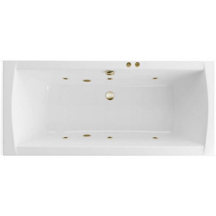 Изображение товара Ванна гидромассажная Excellent Aquaria Lux Soft 180 x 80 см, белый/бронза, WAEX.AQU18.SOFT.BR Изображение товара Ванна гидромассажная Excellent Aquaria Lux Soft 180 x 80 см, белый/бронза, WAEX.AQU18.SOFT.BR