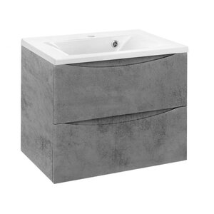 Изображение товара Тумба под раковину Vincea Mia 65 см подвесная серый бетон