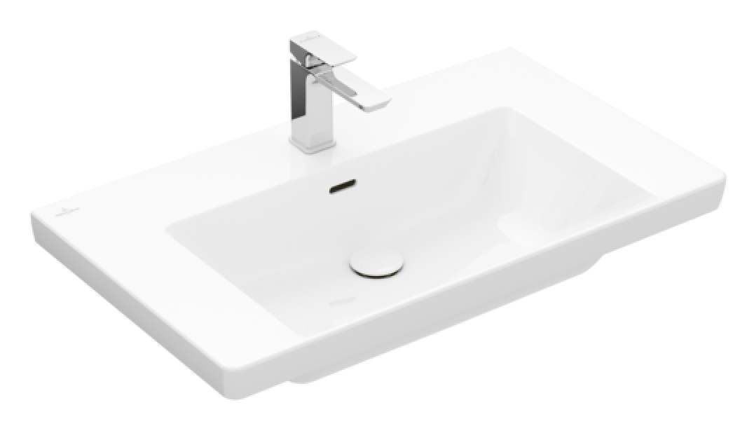 Изображение товара Раковина Villeroy&Boch Subway 3.0 4A708001, 80 см, альпийский белый Изображение товара Раковина Villeroy&Boch Subway 3.0 4A708001, 80 см, альпийский белый
