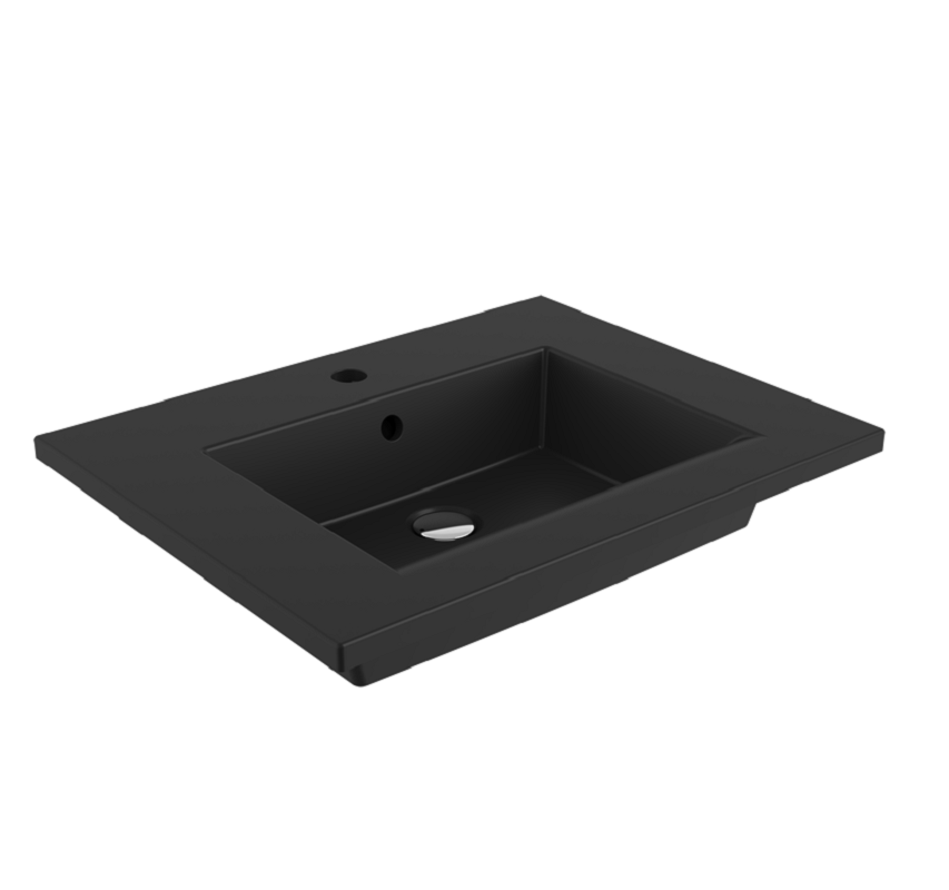 Изображение товара Раковина Bocchi Milano 1161-004-0126 черная матовая 61 см