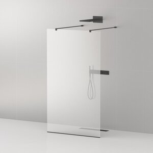 Изображение товара Душевая стенка Cezares LIBERTA-L-2-115-120-C-NERO 115 см, со свободным входом, 2 кронштейна обрезных 120 см, стекло прозрачное, профиль черный Изображение товара Душевая стенка Cezares LIBERTA-L-2-115-120-C-NERO 115 см, со свободным входом, 2 кронштейна обрезных 120 см, стекло прозрачное, профиль черный