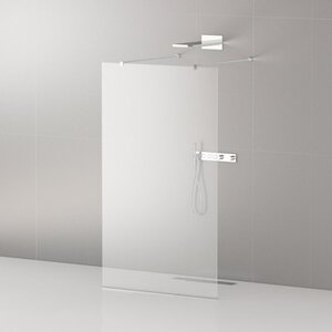 Изображение товара Душевая стенка Cezares Liberta 130 см со свободным входом, стекло прозрачное, профиль хром, LIBERTA-L-2-130-120-C-Cr