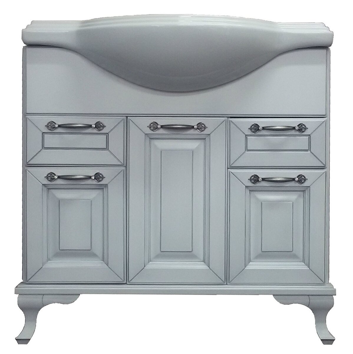 Изображение товара Тумба с раковиной Loranto Пандора 80 см напольная белая