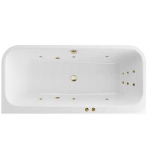 Изображение товара Ванна гидромассажная Excellent Arana Line 180 x 85 см, белый/бронза, WAEX.ARA18.LINE.BR