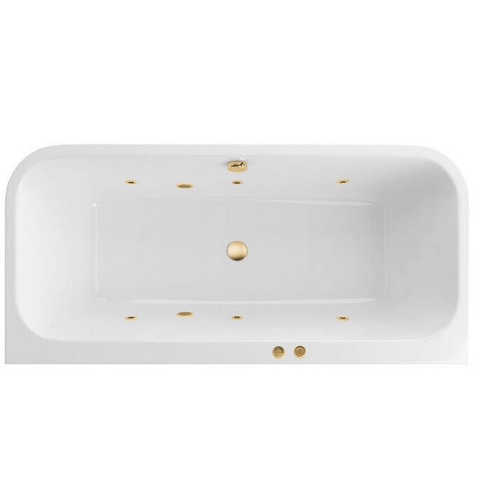 Изображение товара Гидромассажная ванна Excellent Arana Soft 180x85 см белый золото с гидромассажем