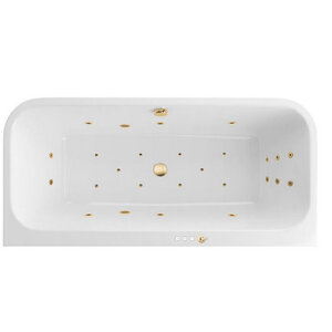 Изображение товара Ванна гидромассажная Excellent Arana Ultra 180 x 85 см, белый/золото, WAEX.ARA18.ULTRA.GL