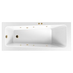 Изображение товара Ванна гидромассажная Excellent Ava Soft 160 x 70 см, белый/золото, WAEX.AVA16.SOFT.GL