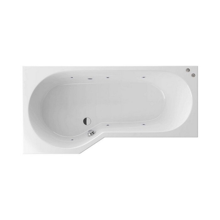 Изображение товара Ванна гидромассажная Excellent Be Spot Soft 160 x 80 см, левая, белый/хром, WAEX.BSL16.SOFT.CR