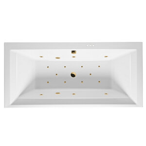 Изображение товара Ванна гидромассажная Excellent Crown Grand Relax 190 x 90 см, белый/золото, WAEX.CRG19.RELAX.GL