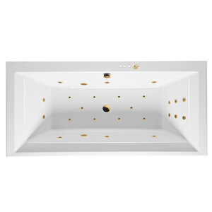 Изображение товара Ванна гидромассажная Excellent Crown Grand Ultra 190 x 90 см, белый/золото, WAEX.CRG19.ULTRA.GL
